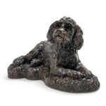 Cockapoo Figurine Urn Black Resin Finish