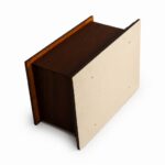 Bramber Solid Ash Wood Casket Mahogany Red Satin Lacquer Finish