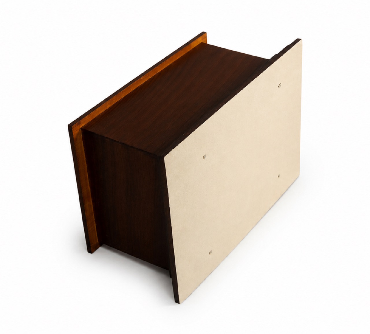 Bramber Solid Ash Wood Casket Mahogany Red Satin Lacquer Finish