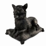 Chihuahua Figurine Urn Black Resin Finish 1.1