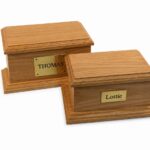 Infinity Pet Casket Solid Wood