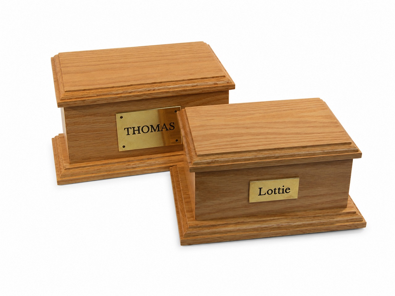 Infinity Pet Casket Solid Wood