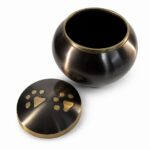 Pawprint Urn Gunmetal Finish