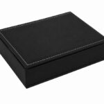 Pet Remembrance Paw Print With Photo Leather Effect Finish