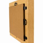 Tribute Frame Oak Wood 1 photo mount back view Infinity Pet Crematorium