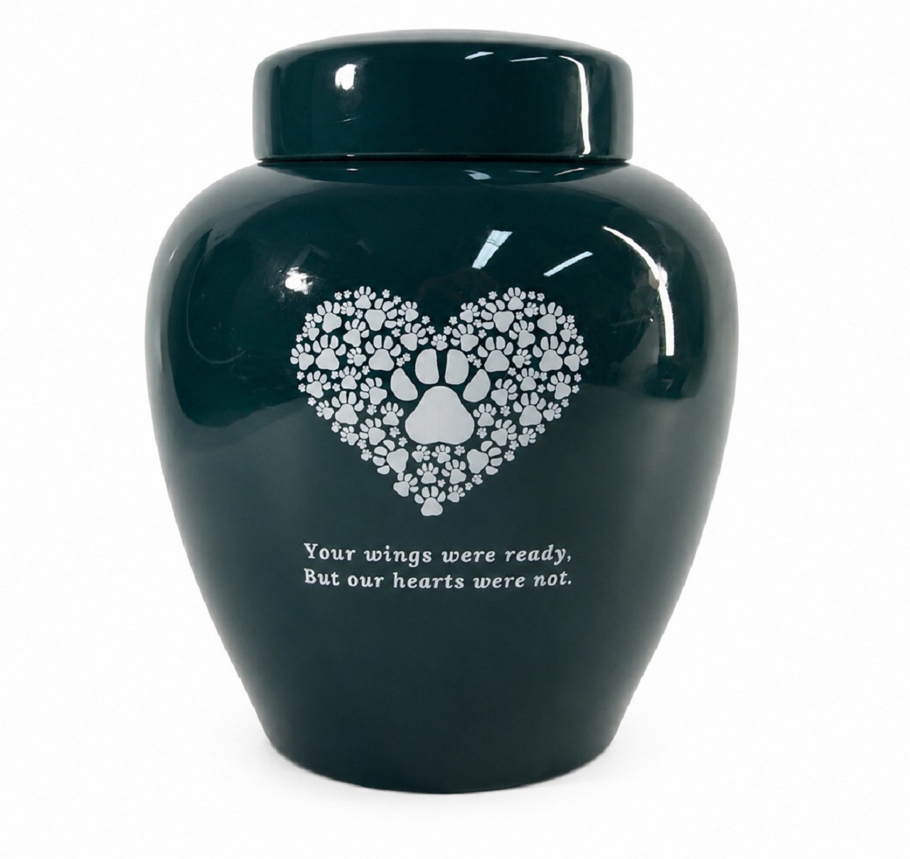 Your Wings Were Ready Pet Urn Ceramic Style Finish