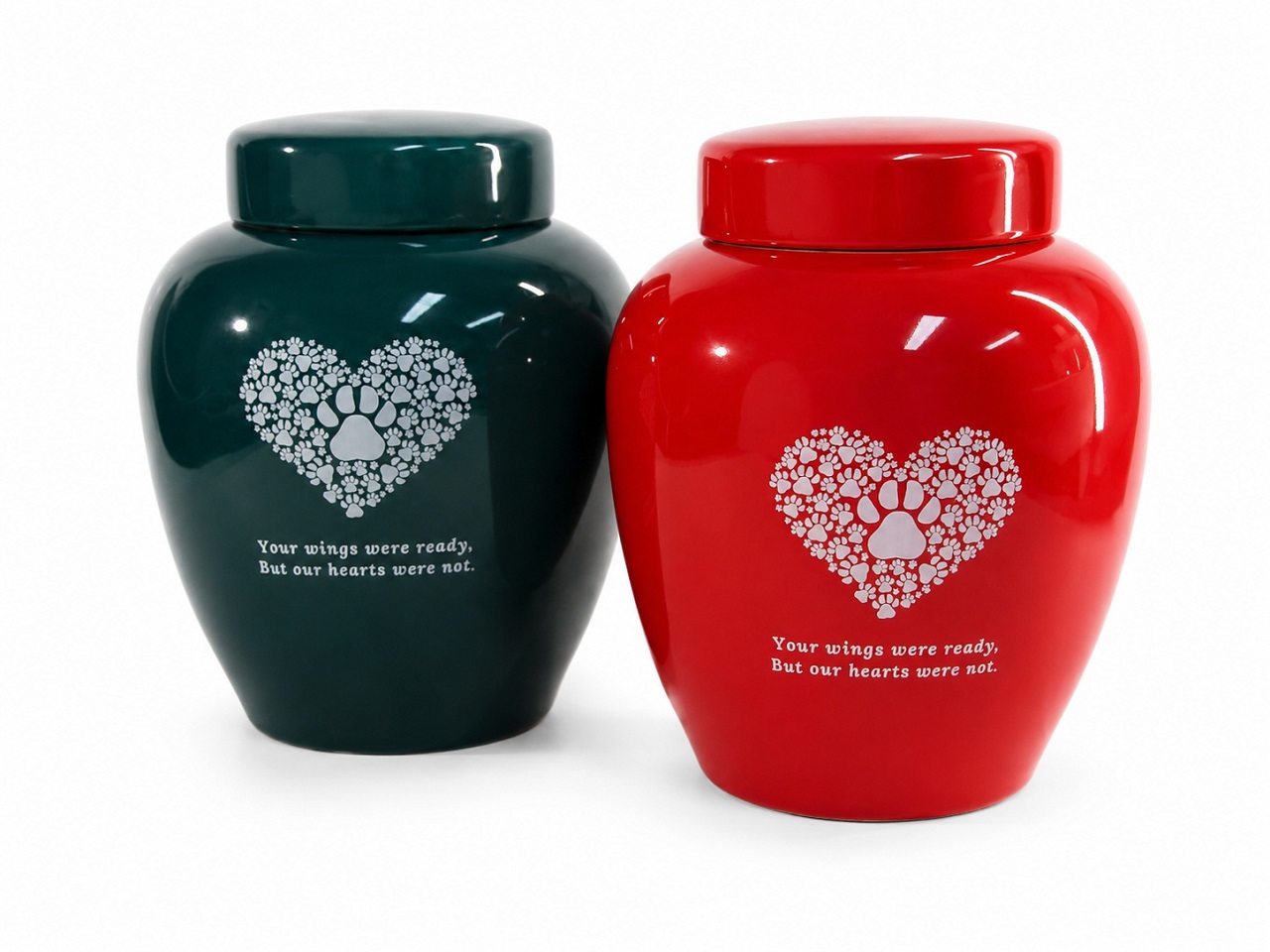 Your Wings Were Ready Pet Urn Ceramic Style Finish