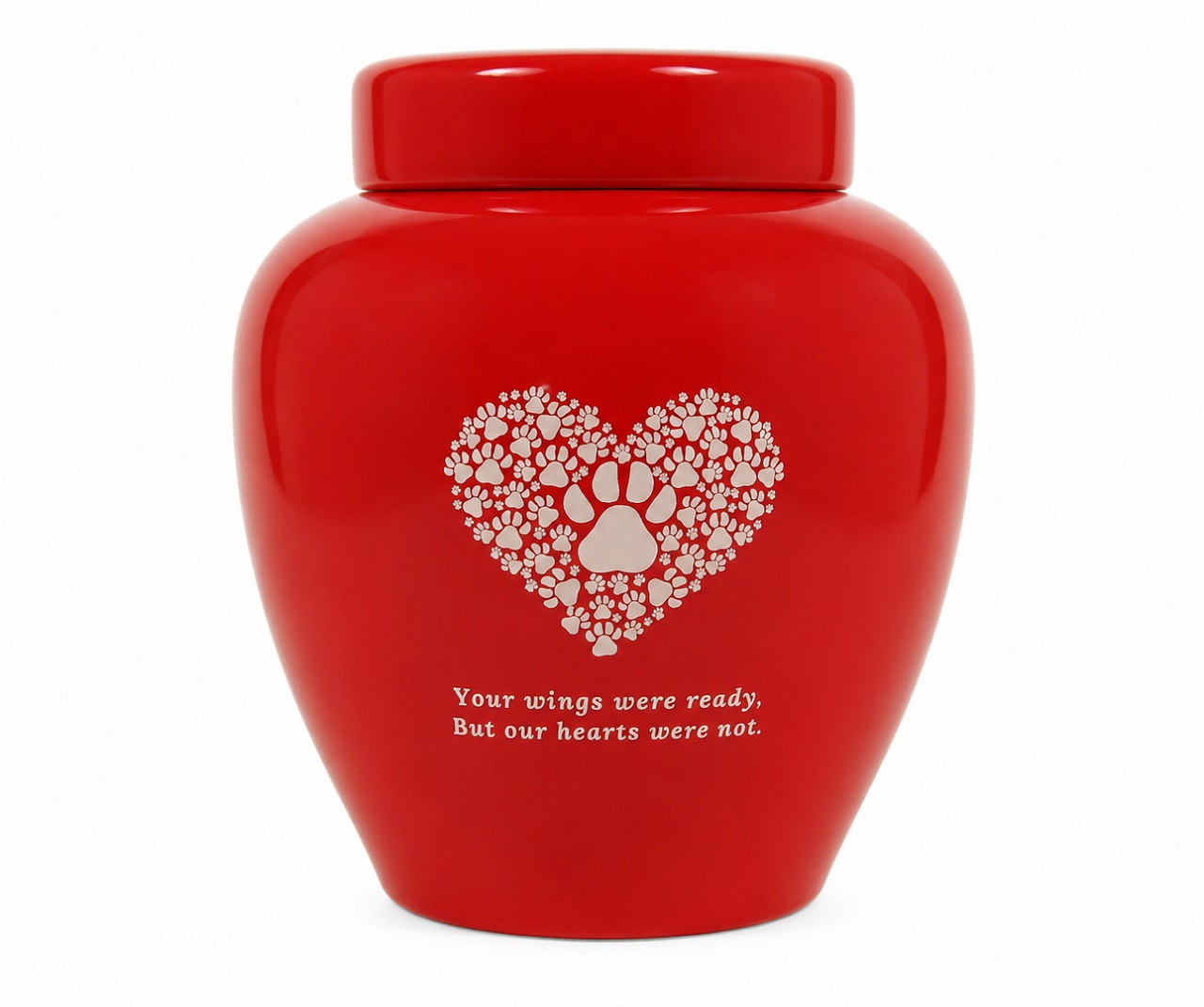 Your Wings Were Ready Pet Urn Ceramic Style Finish