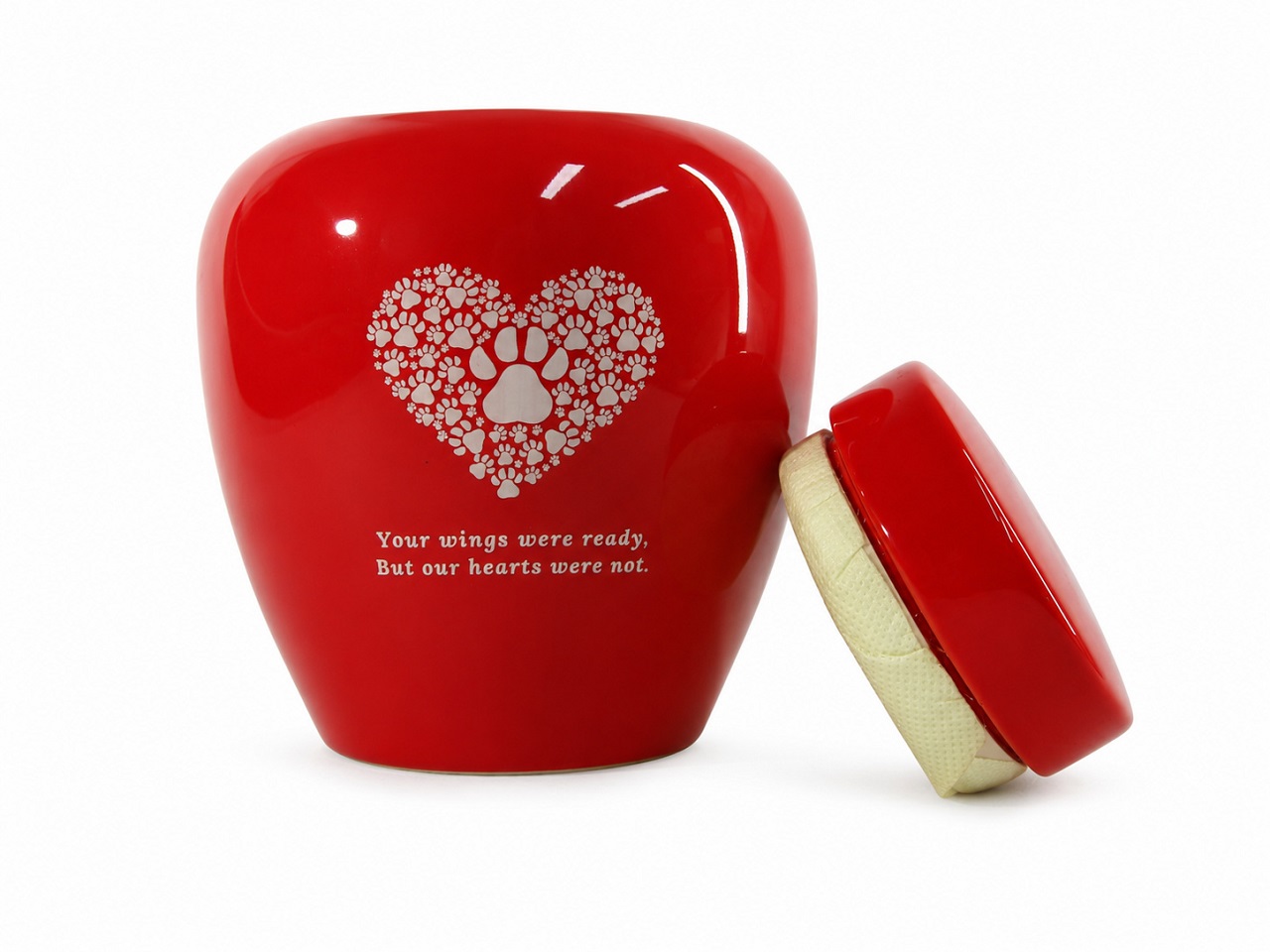 Your Wings Were Ready Pet Urn Ceramic Style Finish
