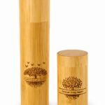 Forever In My Heart Bamboo Cylinder Casket
