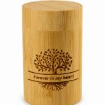Forever In My Heart Bamboo Cylinder Casket