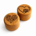 Paw Print Pet Memorial Keepsake Pots