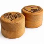 Paw Print Pet Memorial Keepsake Pots