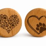 Paw Print Pet Memorial Keepsake Pots