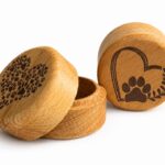 Paw Print Pet Memorial Keepsake Pots