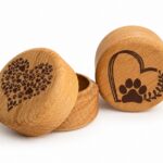 Paw Print Pet Memorial Keepsake Pots