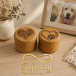 Paw Print Pet Memorial Keepsake Pots Infinity Pet Crematorium