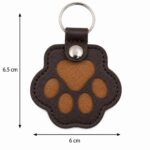 Pet Memorial Paw Print Keyring Ashes Or Fur