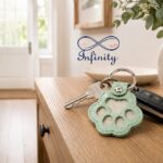 Pet Memorial Paw Print Keyring Ashes Or Fur Infinity Pet Crematorium